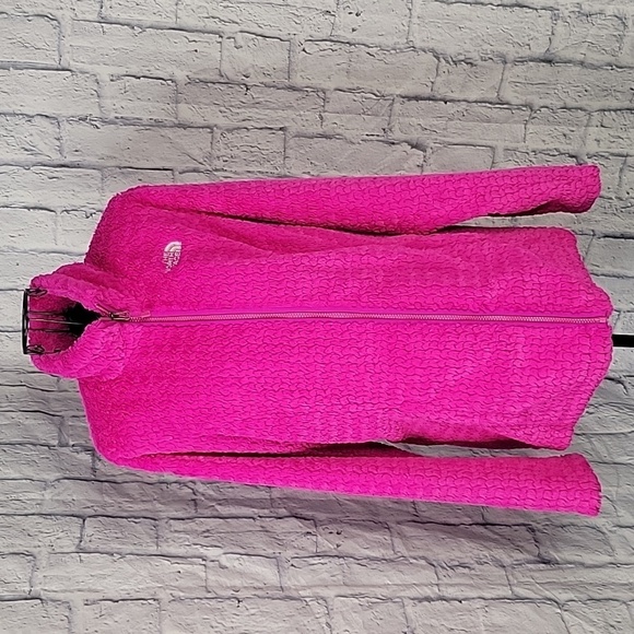 NORTH FACE Hot Pink Women's Fleece‎ Jacket Medium - Picture 1 of 9